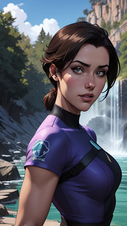 Personagem mulher estilo atompunk Fallout 4 cabelos pretos atriz Ella Purnell com marcas de guerras Imagem de desenho animado de uma mulher .Ilustracaoo estilo desenho animado, estilo de arte dos desenhos animados, estilo de arte dos desenhos animados, digital illustration style, estilo atompunk design de personagens altamente detalhado, arte digital detalhada coragem,actress Ella Purnell with black hair slim body Forest fan art, Design de cabelos pretos personagens de retrato, beautiful digital illustration, retrato de alta qualidade, Arte em quadrinhos, s . Eyelined eyes, medium bust and wonderful sexy clothes. image expression of sexual desire from waist to head illustration atompunk style Fallout 4 The perspective is from below, enfatizando a majestade e o poder da Gigante."atriz Ella Purnell cabelos pretos um close up de uma mulher com um vestido vermelho segurando uma arma, artgerm julie bell beeple, glamorosa Jill Valentine, inspirado em Raymond Swanland, Resident Evil, Artgerm Craig Mullins, Cutesexyrobutts, inspirado em Marek Okon, estilo de Raymond Swanland, Resident Evil inspired, Detailed artgerm style Cartoon style digital illustration GTA style Anime girl in purple outfit posing in front of waterfall, estilo de arte de fantasia, advanced anime digital art, Roupa de Fantasia, 2. arte de fantasia de anime 5 d cgi, estilo anime 3 d realista, digital anime art, arte digital de fantasia 2d, trends on cgstation, advanced anime digital art, character is in his natural pose, linda mulher de anime sedutora, beautiful digital artstyle Cartoon style digital illustration GTA style
