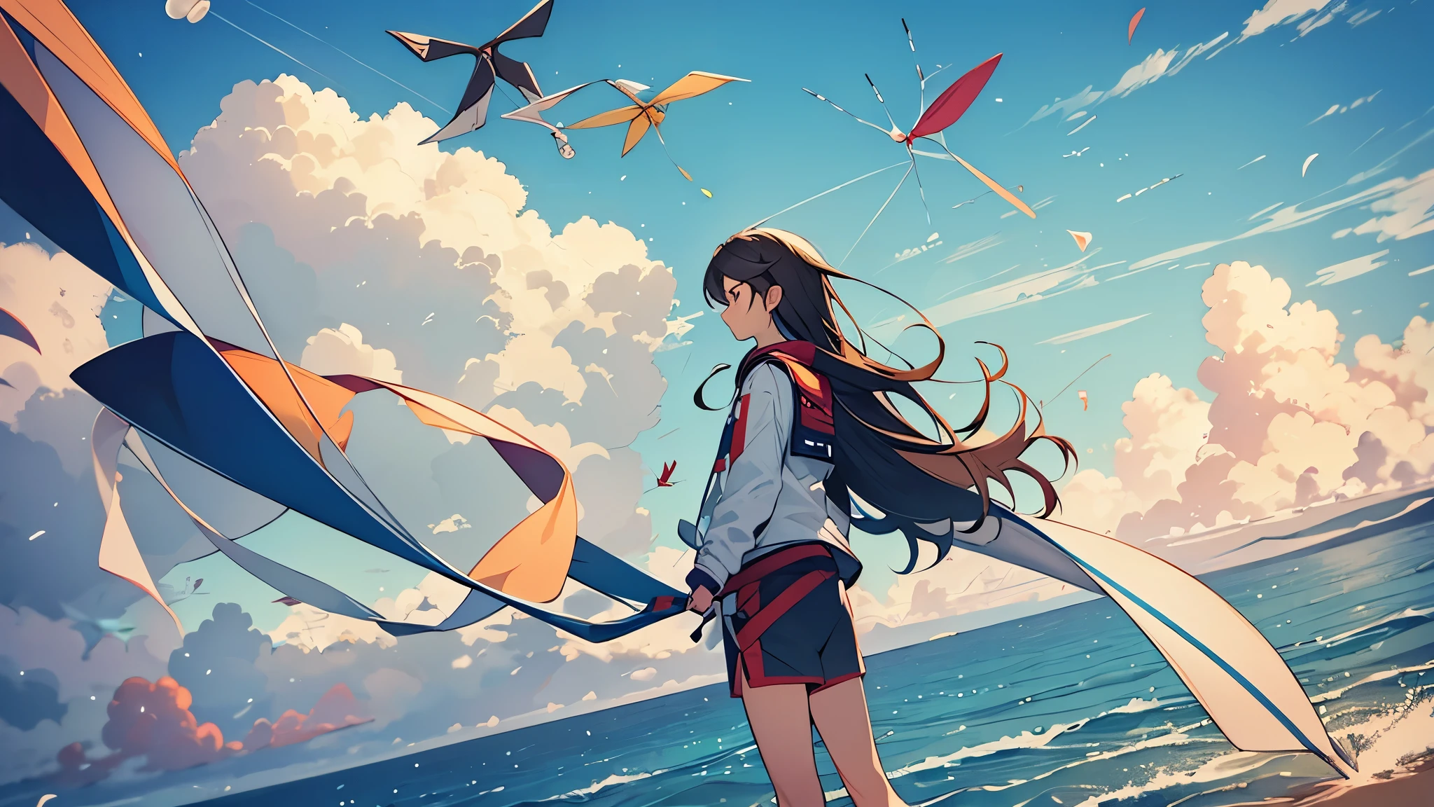 kite flying in sky
