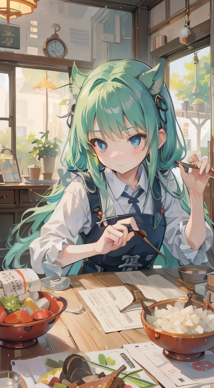 (Tabletop, highest quality: 1.1), Ghibli style, alone, , Weibo, Tinker&#39;s Wife (Tabletop), highest quality, Expressive eyes, Perfect Face, Small breasts, thin, ((Wearing a dress and playing the piano)),Transparent glass bottle body, Glass Girl, transparent, Wavy green hair, Pink and blue eyes, Green leaves of hair, Eyes like shining jewels, Long eyelashes, Transparency, ((Wearing a dress and playing the piano)), (Red Jewel Autumn Costume)), whole body, Standing Pose Reaching Out, thin feet, Perfect hands, Five Fingers, Yun News (Hmph), no_human, ((Cat ear)), Forest land