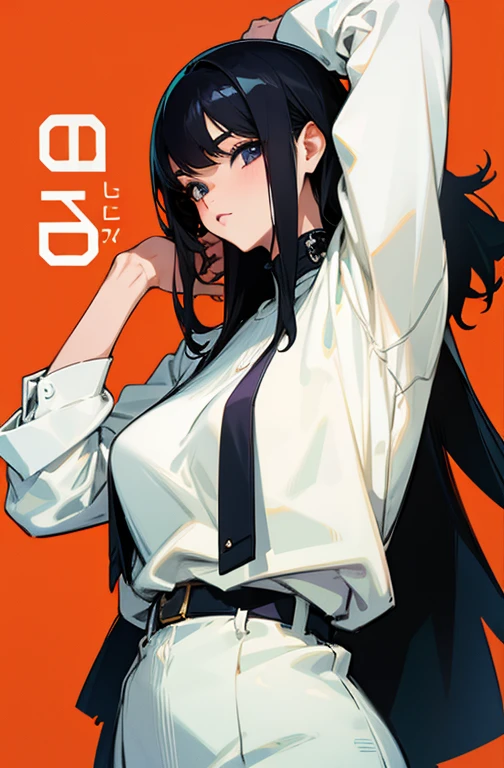 Cool women、sexy、model、Black Hair、