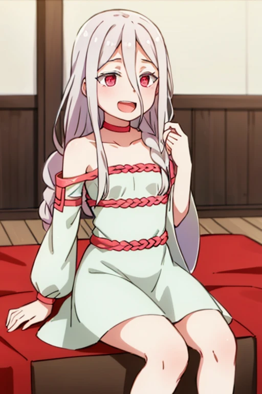 ((highest quality)), ((masterpiece)), (be familiar with), Perfect Face, indoor, Bedroom, Watching the audience,
One woman, Bai Zhi,
Open Mouth, Ecstatic expression, blush, smile,
Small breasts, Flat Chest, Young Girl, , , Girl,
Long Hair, Long Hair,
Leg spread,