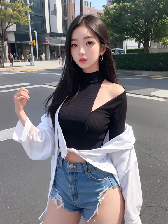 beautiful Asian girls;
Around 20 years old;
Fashion style: high-end, modern 2024, luxury;
Image quality: non-NSFW, 8K CG HD, high resolution, Super beautiful graphics, professional, detailed, colorful, super smooth, advanced techniques, realistic RAW;
Girl standing on a beautiful street, ((bust photo)) bright sunlight shines on the girl's body, the sky is clear blue.