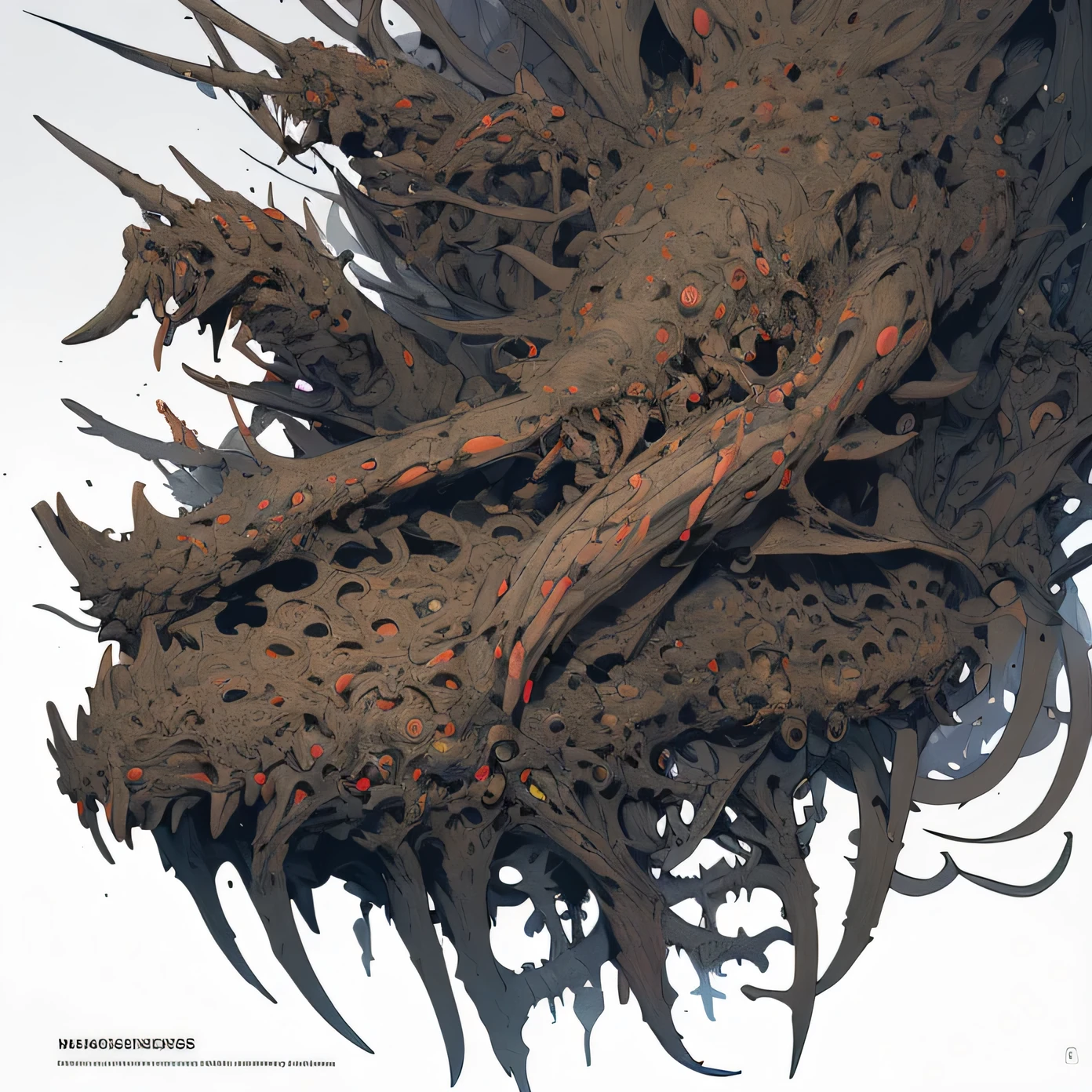 (Masterpiece, Best quality: 1.2), Ultra detailed, Highest detail, (bodyhorror: 1.4), (Biological machines: 1.3), (Bloody: 1.2), Living people, (Colorful: 1.2), satanic, (Machine: 1.3), hans giger, many hands, (zentangle: 1.2), Black color scheme, avant garde, full body, cyberpunk, takato yamamoto, concept art, mystical landscape