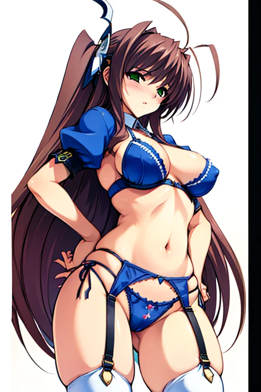 ecchi anime style, UHD, masterpiece, anatomically correct, textured skin, super detail, best quality, highres,
solo, same character, garter belt, lingerie