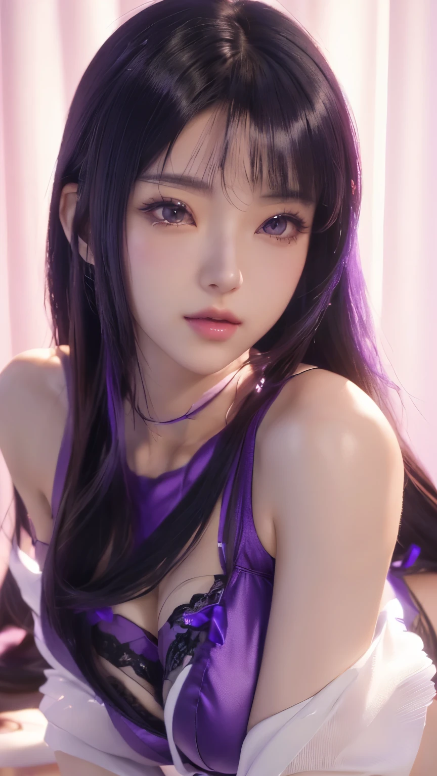 Alafide Asian woman in purple transparent lingerie posing for photo, Attractive anime girl, Realistic anime girl render, Realistic anime 3D 风格, Realistic anime, Seductive portrait of Tifa Lockhart, 3D animation realistic, Realistic young anime girl, Smooth anime CG art, Charming anime girl, Surrealist anime, Beautiful and charming anime woman, Beautiful anime girl