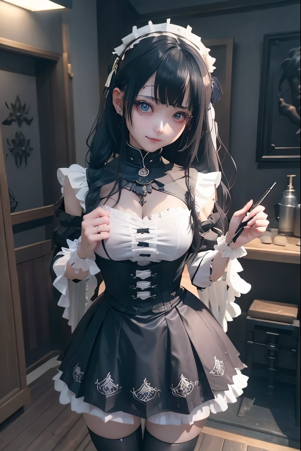 ハードDark Gothicメイク、Deep Night Sky、Horror、Black dark eyeshadow、cry、sad、Good skin radiance、Dark Gothicメイク、Dark smile、palace、The beauty of fragrance、24-years-old、Expression of intense sexual pleasure、Embarrassed look、Dark Gothic、Obscene language、highest quality、Expression of sexual pleasure in suffering、Drunk face、紫のMaid clothes、Mysterious、Noble、The face of someone who is holding in the toilet、sexy、Loving smile、Twin tail hair、Right blue eye, Left eye is red、Super bewitching pose、Platform Heel Shoes、Heavy makeup、Gothic ta Clothing、A little slimmer、Silver Hair、Long Hair Straight Hair、Cute Gothic Loliress、Beautiful Face、elegant features、Fascinating face、Stained glassが背景、Chest glistening with sweat、The room is dark、goth long dress、Bell Sleeves、Wizard Sleeve、decadent look、Sexually excited expression、Gothic Mode、Glossy thighs wet with water、Thighs that are wet and shiny with oil、Background of a room full of roses、sad表情、Rose Maiden、The embroidery is pink、The dress has pink embroidery、Thigh-high socks、Knee-high socks、Gentle expression、Dark black eyeshadow、despicable act、Stained glassと薔薇背景、The lower half of the body is wearing a black bikini swimsuit.、thighs are a little thin、Female Duo、Female couple、A blue lightning bolt glows in her right hand.、Blue electromagnetic waves shine in my hands.、dark church background、Stained glass、black metal world、Dark Castle、Dark Room、Slender body、upright、walk、Are standing、gothic long dresaid clothes、Victorian dresses、Her thighs glisten with sweat、My body is wet and shiny、Lots of glitter on the thighs、sweating、My thighs are sticky from sweating、Sweat glistens on the thighs, The whole body is sweaty and shiny、pretty sweaty、My thighs are sweaty、My thighs are so wet、My thighs are shining with sweat、A lot of sweat glistens all over the body、The thighs are the best、Black bikini bottoms、