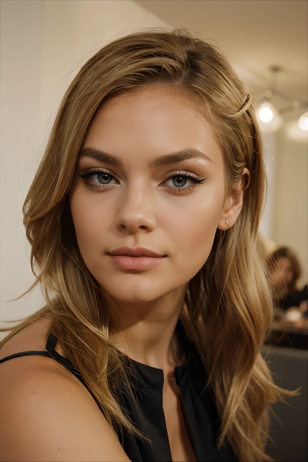 Maquillage, cheveux blonds