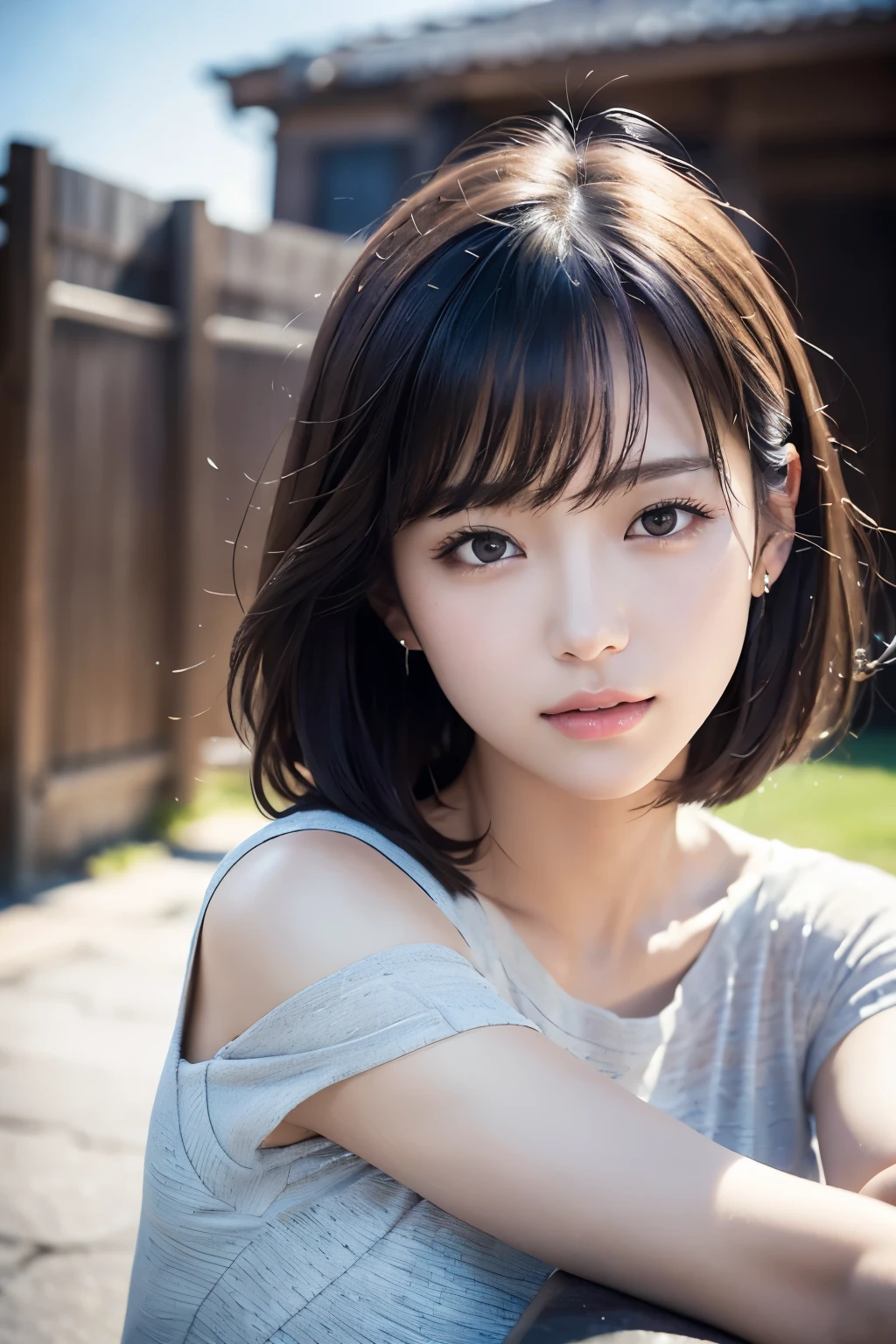 Knee-high portrait、Big tits on a slim body、(highest quality、High resolution、Masterpiece : 1.3)、Short hairstyle、(Photorealistic: 1.4)、(ハイパーRealistic: 1.4)、(Realistic: 1.3)、(Smooth Lighting: 1.05)、(Improved cinematic lighting quality: 0.9)、32K、1 girl、A 20-year-old girl is in the center、Realistic Lighting、Backlight、Face Light、Ray Tracking、(Bright light: 1.2)、(quality improvement: 1.4)、(quality improvement: 1.4)、(Realistic textured skin quality: 1.4)、Fine detailed eyes、Detailed face、Quality Eyes、(Fatigue、sleepy、satisfaction: 0.0)、Navy blue tennis wear: 1.3、(Improve the atmosphere of the body line: 1.1)、(Improved skin texture: 1.1)、Korean Idol、Nogizaka Idol、Gravure idol、actress、Fashion model posing