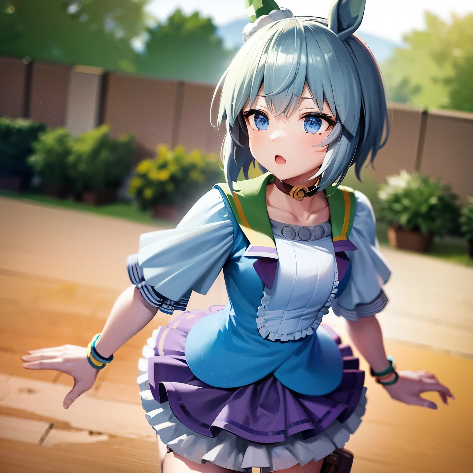 Seiun Sky | Uma Musume: Pretty Derby,perfect face,horse ear,running,ground,race