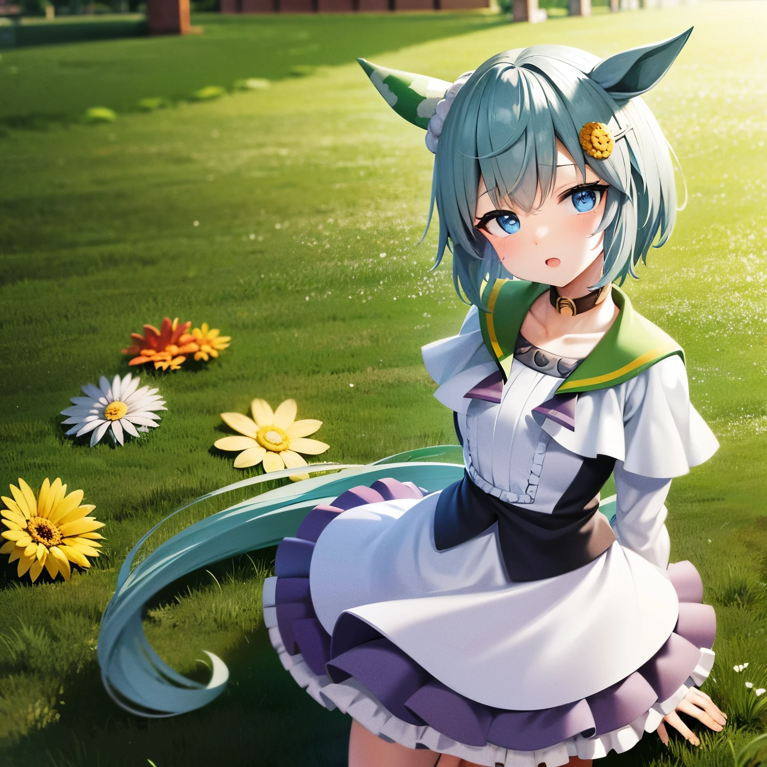 Seiun Sky | Uma Musume: Pretty Derby,perfect face,horse ear,running 