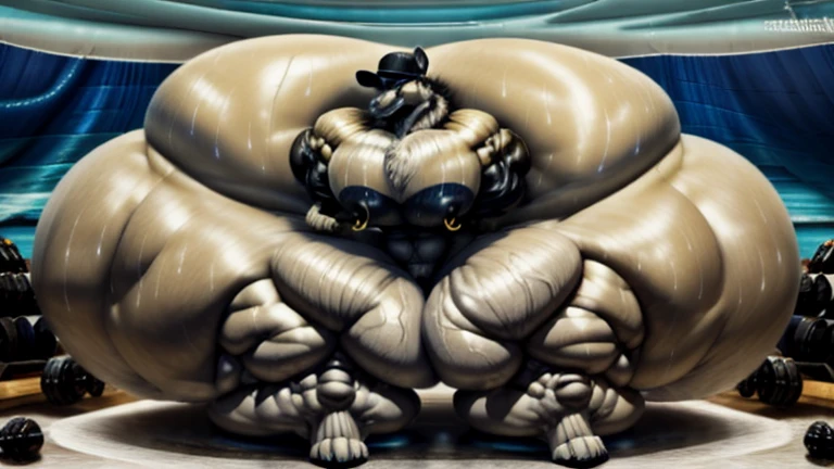 4k, high resolution, best quality, perfect lightning, perfect, solo, anthro, young, boy,white wolf:2.0, furry body, (fluffy mane:1.2), fluffy tail, male, adult, (bulky2:0, thick muscles2:0, huge muscles:2.0, hyper muscles:2.0), (thick biceps, veiny biceps, broad shoulders:2.0), (thick legs, thick calves:1.1), (digitigrade legs, 4 toes:1.2), perfect colors, (photorealistic fur, detailed fur, epic, masterpiece), (suggestive posing:1.2), (seductive smile, lustful grin 1.3), detailed beach,detailed wolf eyes:2.0, by k0suna, by darkgem,nipple ring,hyper arms:2.0,veins,white body,white fur,hyper butt:2.0,hyper paws:2.0,standing,thick legs,thick butts:2.0,sweat body:2.0,massive butt:2.0,black hat,hyper ass:2.0,huge ass,long legs,juicy butt:2.0,butt like a wall