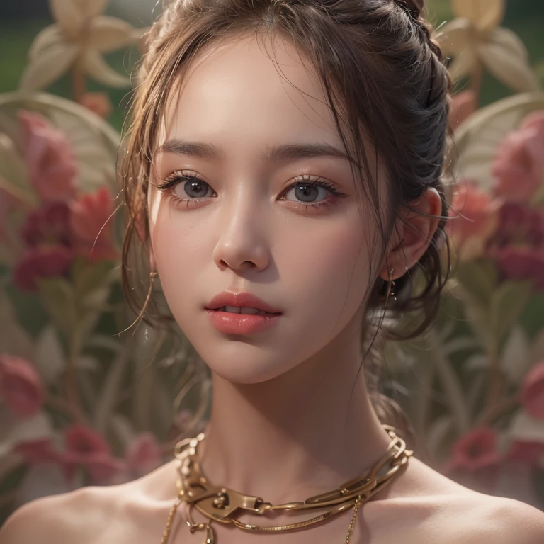 desert、Hair flows、 ((highest quality、masterpiece、8k、best image quality、ultra high resolution、Award-winning work)、(close-up of woman&#39;s face:1.35)、(close-up of naked face:1.3)、(accurate anatomy:1.1)、(look at me and smile:1.1)、Shining fair skin with ultra high resolution、most detailed face、ultra high resolution detailed face、ultra high resolutionの髪の毛、(ultra high resolutionの煌めく瞳:1.1)、Beautiful face drawn in every detail、(blurred background:1.1)、ancient Islamic clothes, chest together, tattoo 