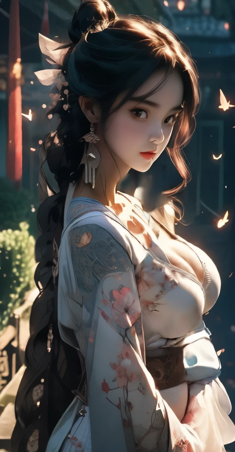 Smooth shoulders and neck,Prominent clavicle