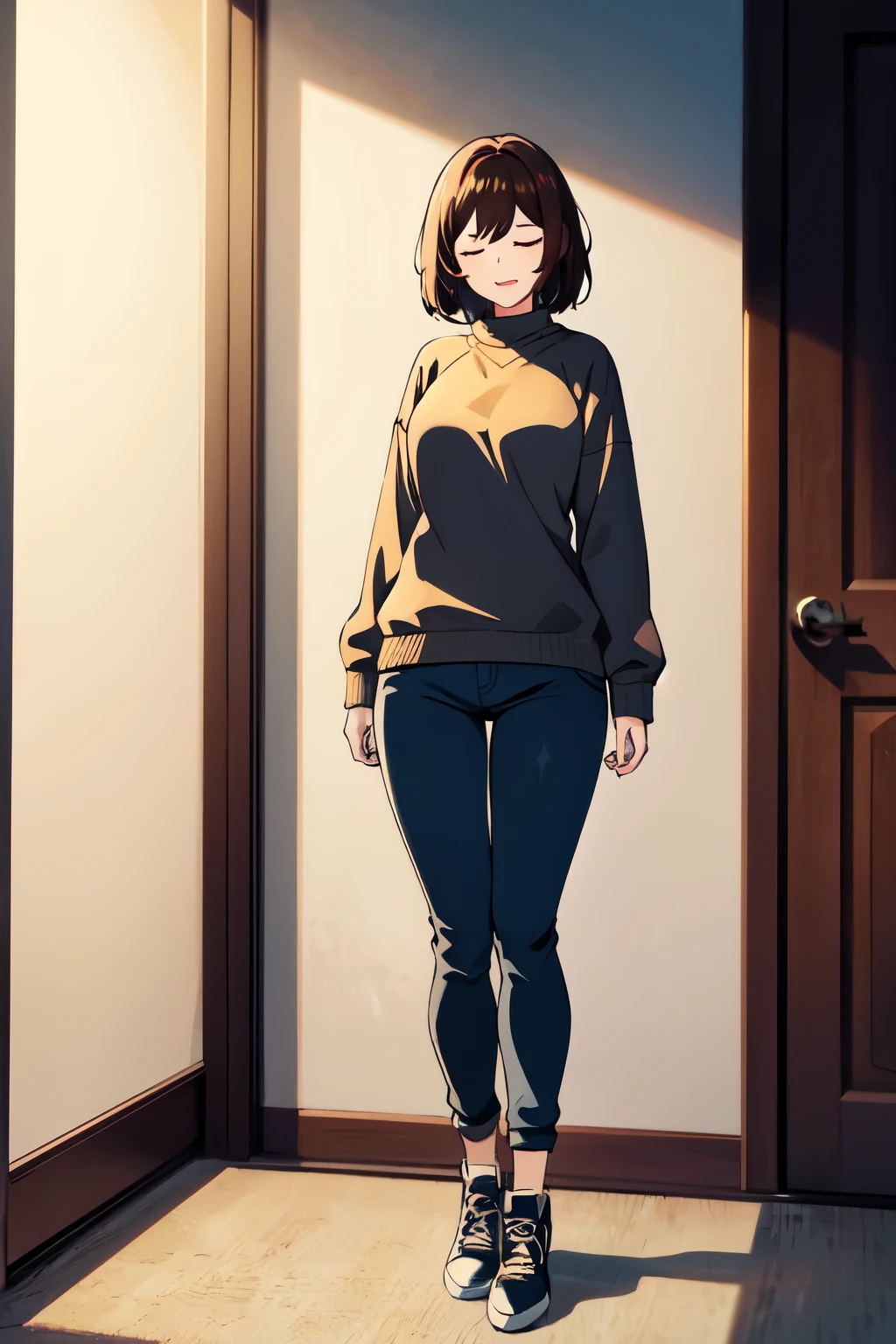 masterpiece, 32k, extremely detailed, finely detail, intricate details,
BREAK
(absurdres:1.1, highres:1.1, ultra detailed:1.1),
insanely detailed, absurdres,
(high resolution:1.1, ray tracing:1.1, refraction:1.1)
(1woman, solo:1.3),
ultra beautiful face, ultra beautiful,
BREAK
perfect symmetrical face, close eyes, open mouth, sleeping face,
sweatshirt, brown hair, pant
BREAK
standing, (((full body))),
BREAK