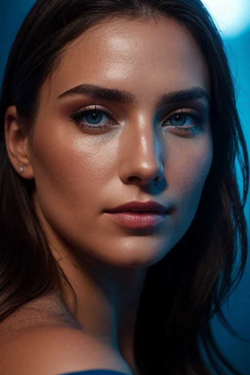 LE_Lena_et, (photo du visage:1.2) portrait sur un (fond sombre uni:1.2), (photo du visage:1.2), (mise au point du visage:1.1), complexe (beaux yeux:1.2), (les yeux grands ouverts:1.1), Gros yeux, photo propre, Lighting from behind, (Red lighting from the left:1.3), (Blue lighting on the right:1.3), Bokeh, f1.4, 40mm, photorealistic, BRUT, 8k, textured skin, pores de la peau, complexe details epiCRealism sexy