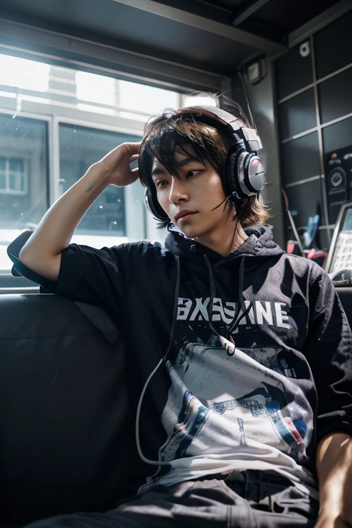 Replace "AnimeSoundWave" with your actual channel name and provide the appropriate social media links. Also, replace "link_to_your_anime_music_art" with the URL of the anime-style artwork depicting a boy listening to music with headphones. This artwork should capture the essence of the musical journey your channel offers.