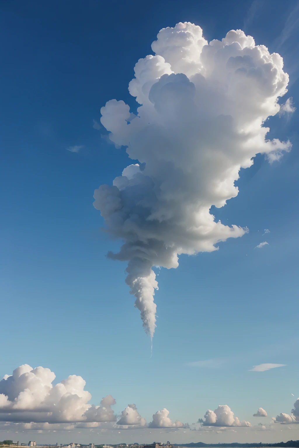 background sky , cloud 3d , blue, cartoon