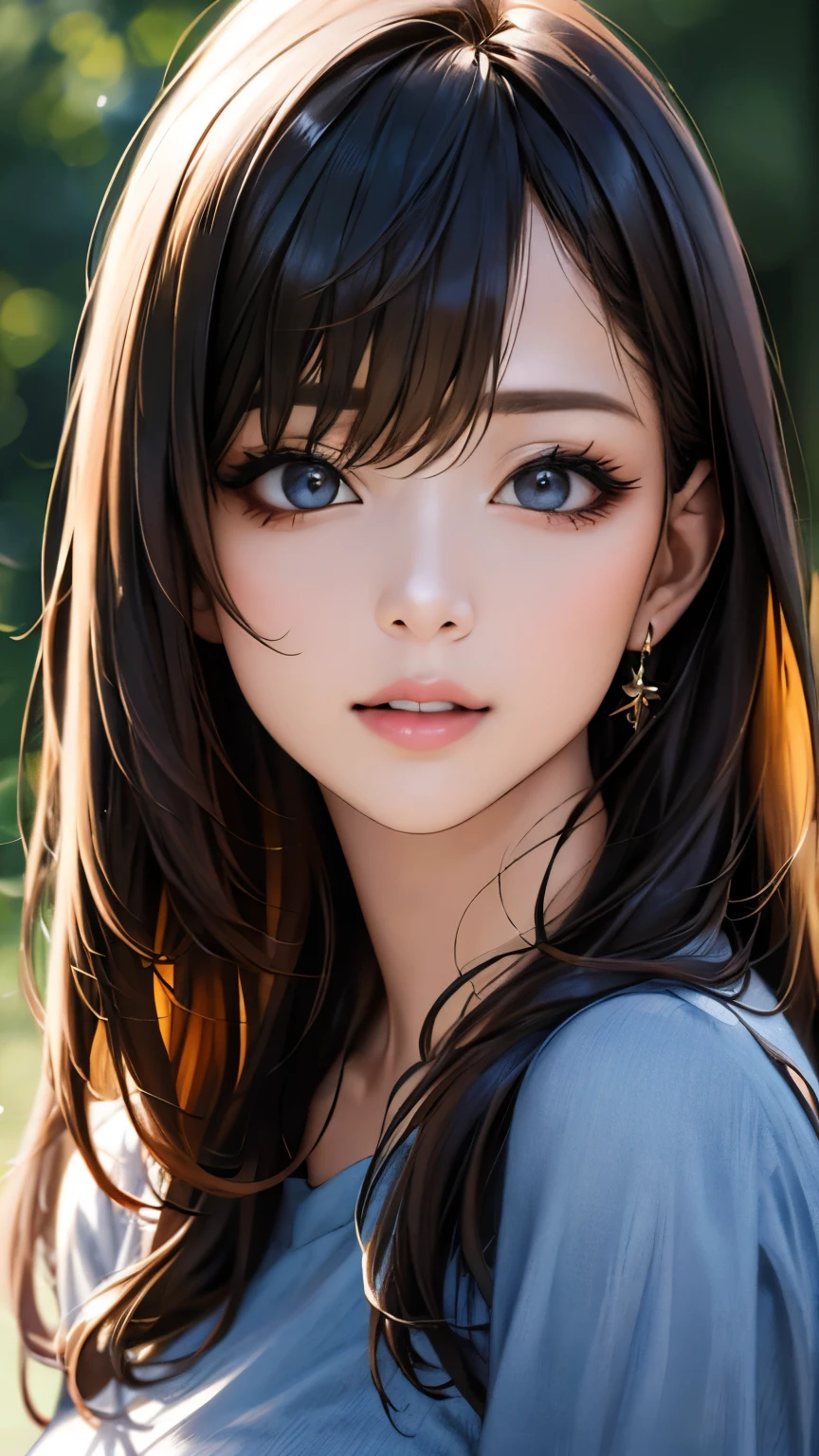 (hig彼st quality、8k、32k、masterpiece)、(Realistic)、(Realistic:1.2)、(High resolution)、Very detailed、Very beautiful face and eyes、1 girl、Delicate body、(hig彼st quality、Attention to detail、Rich skin detail)、(hig彼st quality、8k、Oil paint:1.2)、Very detailed、(Realistic、Realistic:1.37)、Bright colors、Full Body Shot, (Casual Fashion)