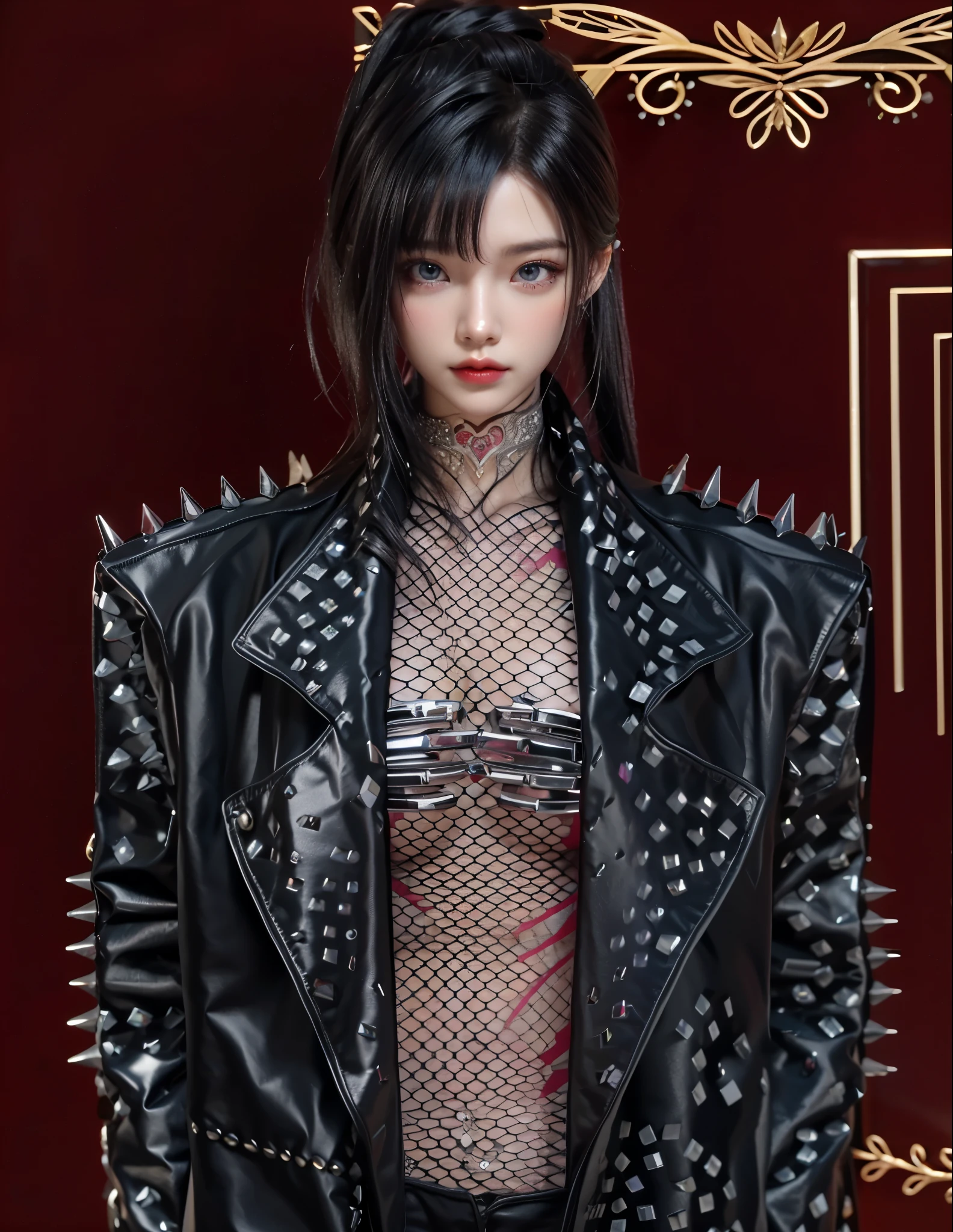 Game Art,Best image quality,Maximum resolution,8k,(A bust photo),(portrait),(Head close-up),(Rule of Thirds),Unreal Engine 5 rendering works,20 year old girl,((Queen)),The eyes are very detailed,(Large Breasts),Elegance and nobility,Movie Lighting,Ray Tracing,Game CG,((3D Unreal Engine)),OC rendering reflection mode,4K,Ultra-clear,Sensual,Translucent lace,Fair and plump figure,Pretty Face,Glossy Gel Coat,身着华贵礼服的Queen,Crystal Gem Crown,Necklace jewelry,blue eyes,Black tattoo(whole body),The tattoo is very three-dimensional,Gorgeous and intricate tattoo designs,Ultra-clear portrait,Sexy thick lips(Red lipstick),