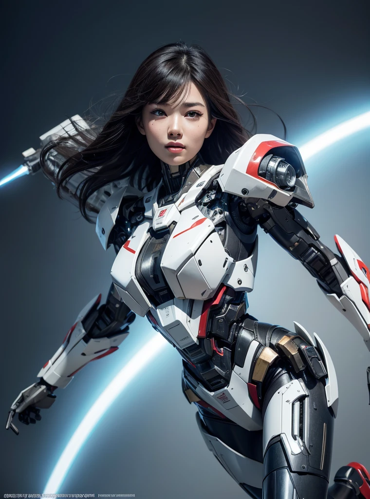 Textured skin, Super Detail, high details, High quality, Best Quality, hight resolution, 1080p, hard disk, Beautiful,(cyborgs),(Missiles from the chest),(Machine gun from both hands),beautiful cyborg woman,Mecha Cyborg Girl,Battle Mode,Girl with a Mecha Body,She wears a battle cyborg mech with a weapon,Fulll body Shot