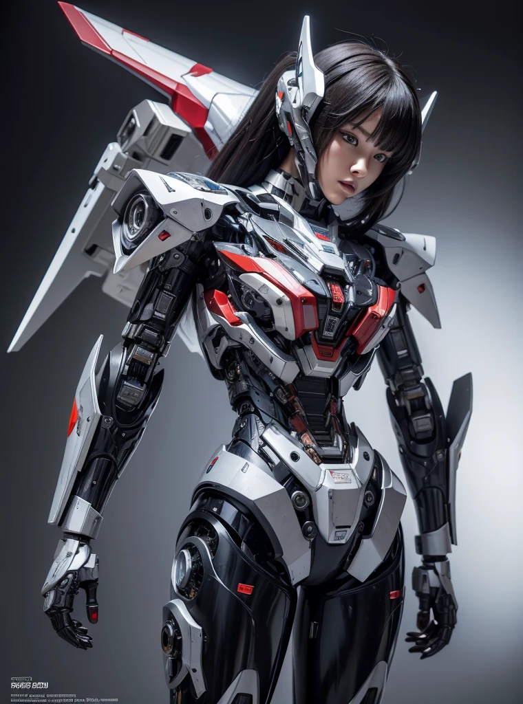Textured skin, Super Detail, high details, High quality, Best Quality, hight resolution, 1080p, hard disk, Beautiful,(cyborgs),(Missiles from the chest),(Machine gun from both hands),beautiful cyborg woman,Mecha Cyborg Girl,Battle Mode,Girl with a Mecha Body,She wears a battle cyborg mech with a weapon,Fulll body Shot