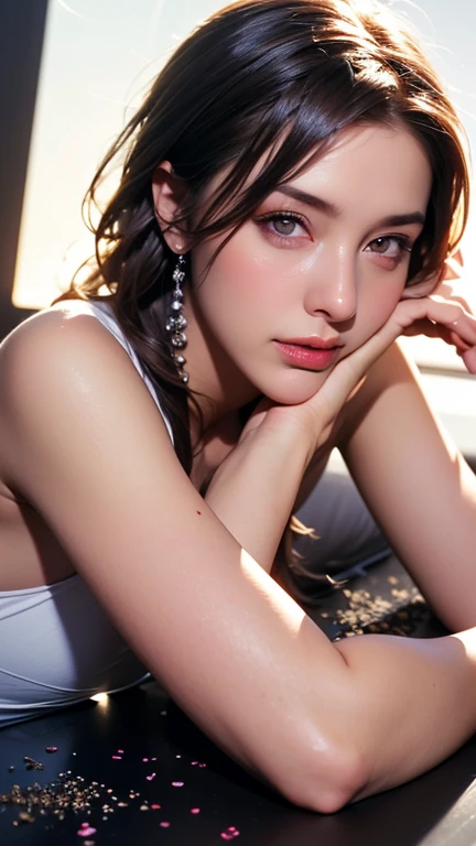 highest quality, table top, (realistic:1.2), 1 girl, detailed face, beautiful eyes, (table top:1.2, highest quality), (finely detailed beautiful eyes: 1.2), (Very detailed CG Unity 8K wallpaper, table top, highest quality, Super detailed, best shadow), (detailed background), (beautiful detailed face, Detailed and beautiful eyes), high contrast, (best illumination, very delicate and beautiful),1 girl,((Colorful paint splatter isolated on transparent background, dulux,)), dynamic angle, beautiful delicate shine, full body, cowboy shot, gray hair, purple eyes, highest quality, table top, (realistic:1.2), Lotus flower, fiery, In the night sky, full of stars, very detailed, ultra high resolution, super high quality,