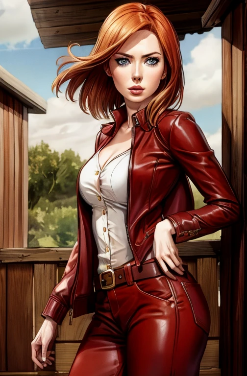 Karen Gillan, cowboy shot