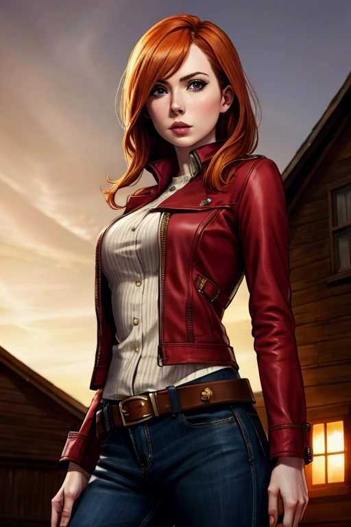 Karen Gillan, cowboy shot