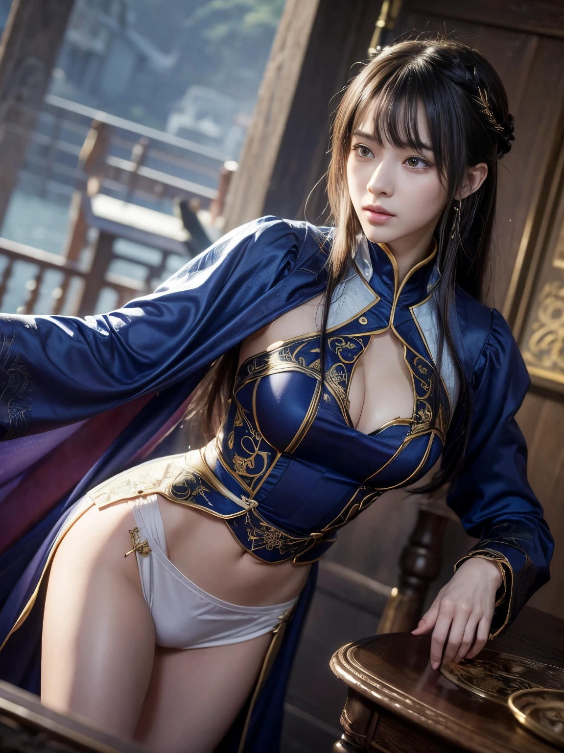 美Shiiキャラクターの絵, 美Shii天界の魔術師, artgerm と ruan jia, ((美Shiiファンタジーの皇后)), by ヤン・J, 非常に詳細な女godショット, 8K Highly Detailed Art,  ((The background is fantastic:1.2)), ((Fantastic background:1.2)), ((Dutch Angle:1.3)), (Medieval European Costume), ((god々Shii:1.3)), Magician&#39;s Dress,  Dynamic Pose, yellow