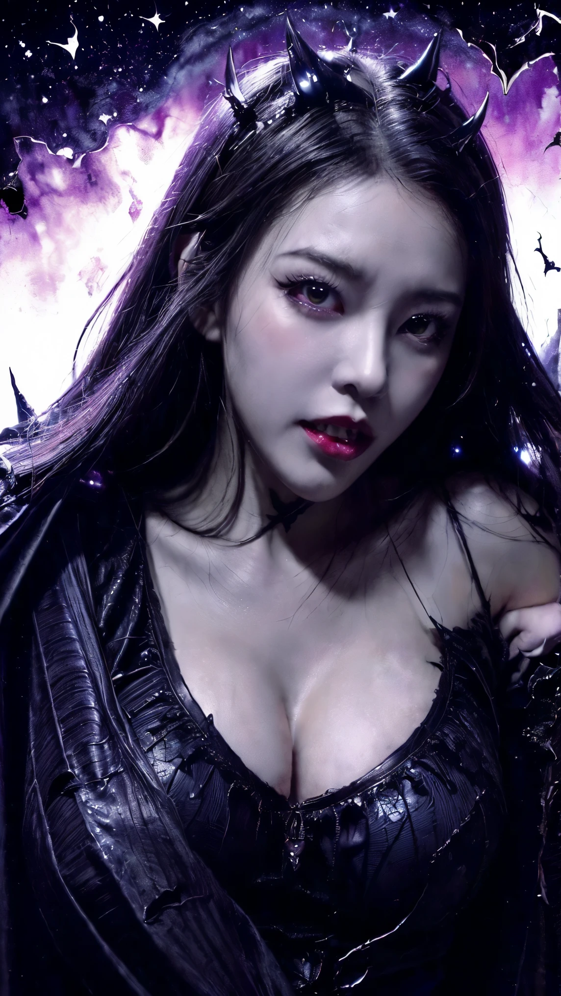 (highest quality,High resolution:1.2),(dark,Threatening:1.1),(Regrettably:1.1), (devilのテーマ:1.5),(dark horror theme:1.5),(Thriller:1.5),(Inspiration from Stephen King:1.5),(Dark fantasy:1.5), (Ink and watercolor:1.5), (black and white color:1.5), (Ominous landscapes:1.5),(Countless stars fly towards the viewer:1.5),(Ruined:1.5),(Ruined village:1.5),(1800s:1.5), (Ruined theme:1.5),(There'A lot of dust rises:1.5),(puddle:1.5),(Dirt roads:1.5),(Absurd:1.5),(wonderful:1.5),(highest quality:1.5),(masterpiece:1.5),full length,Quartz Lepidolite Woman in a Red Dress, (Powerful figure:1.1、Big Breasts、Glasses) 、 ((((Round Glasses)))),(((Big Breasts)))、,(((Twisted corners,Fiery crown:1.1)))Pretty face,Please raise your eyebrows,Full Body Shot,Ominous landscape,Fluorite Chrysocolla Atmosphere,art:Simon Stahlenhag,Nicola Samori,(((Wangechi Mutu))),prime color,Urban,Very detailed,masterpiece,Intricate details,Faded,eyes Very detailed, Eye on the details,4K resolution,to be born, Nikon Z9,Scary Town,full length,evil ghost, Winnie the Pooh Rainbow,Intricate details,Stone Forest of Yunnan, China,Very detailedな, Realistic,, 暗くてSpooky atmosphere, spiritual being, Hauntingly beautiful, Ghostly figures, Swirling Mist, Supernatural existence, devilの本質, Shadowのような形, Spooky whispers, Ominous Aura, Heart of a Goth Maiden, Very dark shade.Her Eyes, Like dazzling fur in a starless haze,A symphony of despair in their eyes.Her Mogul Snaps, Mysterious Cemetery,Think about it, The source of her sadness.Black hair swaying in the moonlight,She weaves despair into her dreams.oh, Her Soul, Shadow'Embrace,
Take me to space.At each step of the Kelhudelgoring, She summons darkness,Dance of the Void, (Beautiful vampire high-ranking wizard: 1.7), (2つのthick, length, Sharp vampire teeth protruding from lips: 1.7), (Wear a Wizard'Black Hat: 1.6), (An intricately decorated jet-black cloak: 1.6), (Delicately decorated cloak, although it is damaged and Faded: 1.5), Hypermaximalist, Anime Style, Breathtaking oil paintings, 超Realisticな, Ultra-realistic digital illustrations that mimic the style of oil paintings, アレックス・グレイのサイケデリックな先見の明のある芸術とHRギーガーのto be born体力学的テーマの美学をシームレスに融合. wonderful構成, masterpiece, highest quality, (devil,Satan,Lucifer:1.1),(devilish:1.1),(Red eyes glow:1.6)、(Red glowing eyes,Sharp teeth:1.1),(Black wings,thick,shabby:1.1),(hellish landscape:1.1),(fire,sulfur:1.1),(Threatening atmosphere:1.1),(dark shadows,Threatening presence:1.1),(Unlucky Clouds,Stormy Skies:1.1),(dark,Spooky atmosphere:1.1),(Aura of misfortune,Evil energy:1.1),(dark aura,cigarette:1.1),(Extreme heat,Burning Flames:1.1),(Surreal,Nightmare Visions:1.1),(Predicting the end:1.1),(Whispers of misfortune,devilish laughter:1.1),(Cries of pain,echoing screams:1.1),(Bad luck symbol,Ancient runes:1.1),(Mysterious Relic,dark artifacts:1.1),(Infernal Ritual,Ritual sacrifice:1.1),(devilish minions,creatures of darkness:1.1),(Desolate,Barren Wilderness:1.1),(University of the Soul,Suffering Soul:1.1),(Eternal Ruin,A hopeless existence:1.1), ステファン・コイドルの廃棄メカの背景にShadow響を受けた. クレイグ・マリンズが創り出したart, Especially Craig Mullins' Necrostyle., Detailed Description, Futuristic sci-fi scene. SFコンセプトartに重点を置く, Vivid colors and sharp focus. 全体的な照明は映画のコンセプトartの本質を