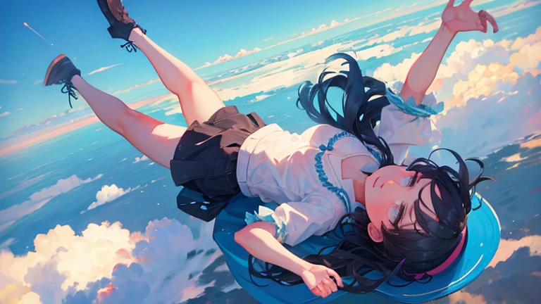 Girl Falling in the Sky