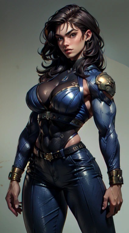 (high resolution, pixel perfect, gorgeous illustrations), (hyper quality, muste piece, etheric: 1.4), ((nsfw)), (((cowboy shot))), ((1girl)), (female savage), woman, bitch, (((sexy pose))), cool atmosphere, black hair, (((((very short hair, slicked_back_hair))))), Exquisite face, ((orgasm)), blush, (((((((muscular_female))))))), (thick thighs, wide hips, Big breasts that are about to burst), fighter, (((wh_chi_armor))), (underboob), bodysuit, see through, erect nipples, (((((cameltoe))))), high heel boots, (((scars on body))), shiny skin, gleaming skin, sweat, simple background,