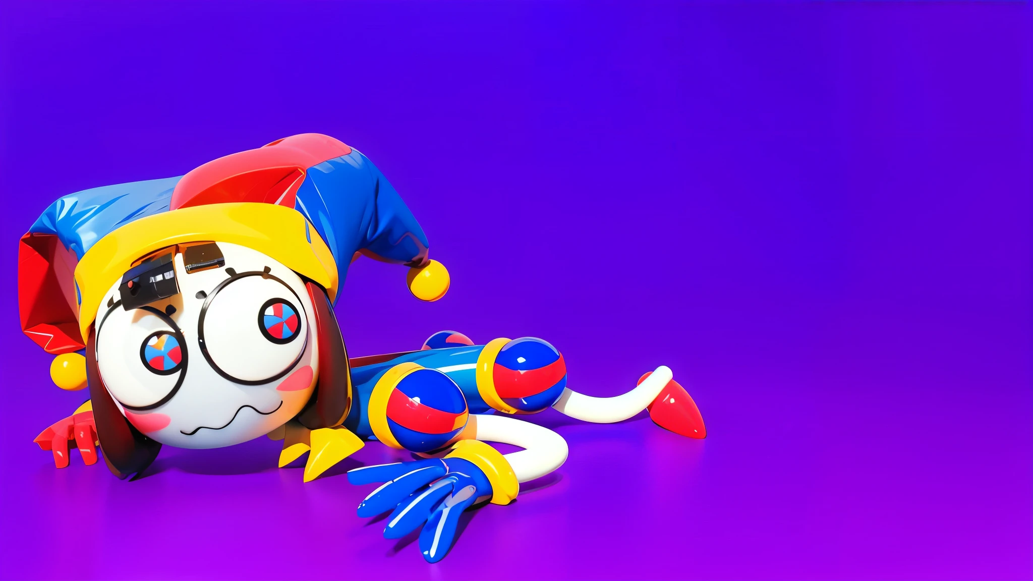 The image depicts a 3D rendered illustration of a boy and a girl with their hands shaped in the shape of a heart. They are both smiling and have red hair. The background is blue. cartoon characters stand next to each other, Electricsbunny, Beeple and Jeremiah Ketner, 🐋 as 🐘 as 🤖 as 👽 as 🐳, matte, Rabbids, cute 3D rendering, 3D icon for mobile game, robot rabbit, Shiny metallic, 3D персонажи violet cat toy, toy cat laying on glossy , glossy texture, smooth 3d model, multiple light sources, rim light, sharp post effects render, (glossy  big light probe refractions), perfect cgi, cgi art created only with gradients, smooth silhouette, high intensity refraction, ( ), most beautiful vfx, blue background