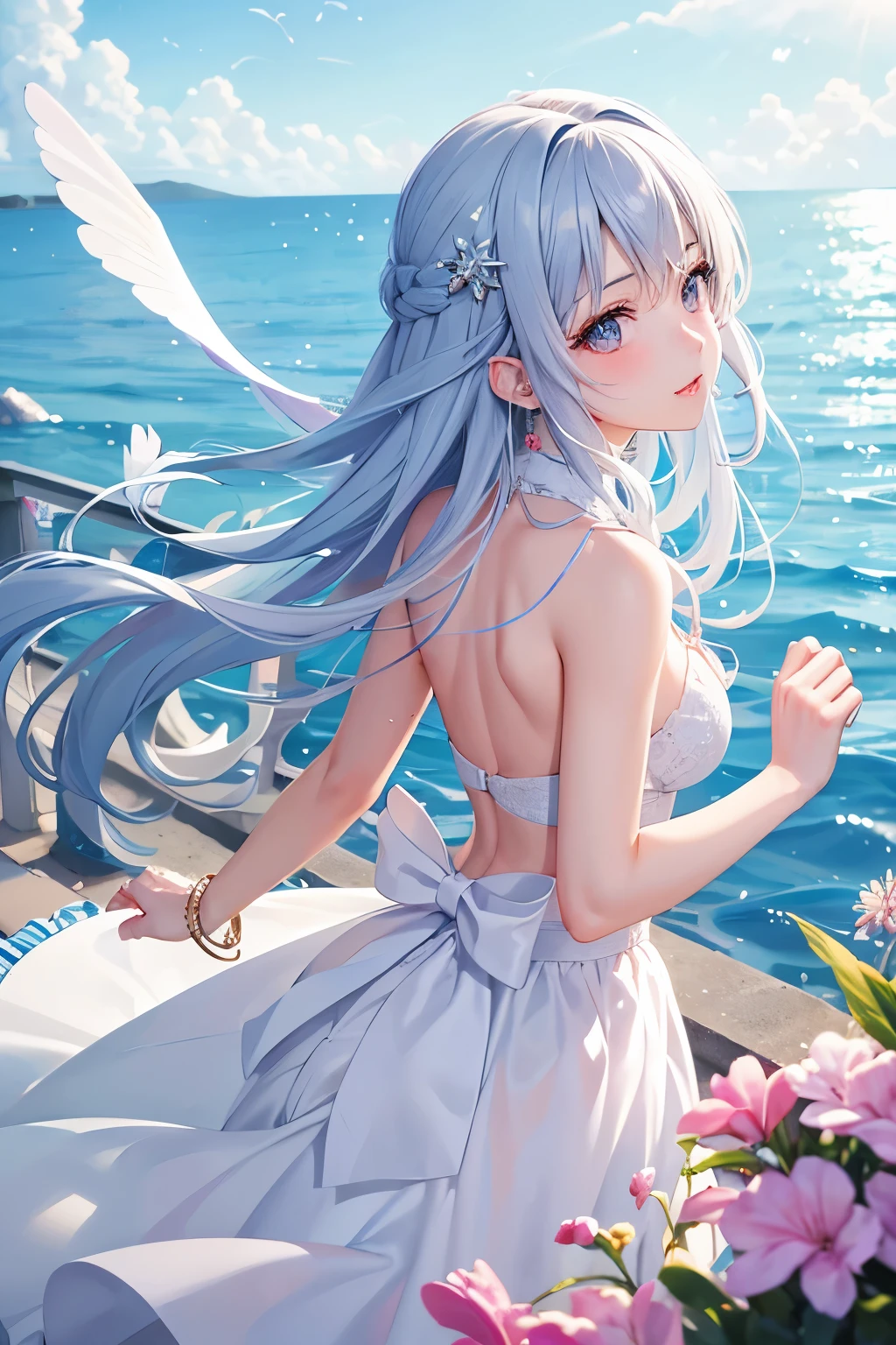 （（highest quality、Masterpiece、Normal body、8k、Detailed face、Ultra-precision、Normal hand、Normal finger、５Finger、Highest））I FEEL YOUR LOVE REFLECTION Staring back at you, painting in your eyes a faraway &quot;NEVER ENDING STORY"
I spread my wings, shaking off all the despair and scars. I open my heart to the courage you gave me... Ah, I want to feel the brilliance of your irreplaceable love, sorrowfully and painfully. I FEEL YOUR LOVE REFLECTION. With our passionate ideals piled up, we pursue each other without fear of making mistakes, in the youth of our youth.!!
I FEEL YOUR LOVE REFLECTION Staring back at you, painting in your eyes a faraway &quot;NEVER ENDING STORY"
I softly convey my overflowing feelings with my bare skin. It&#39;s like embracing the purity that makes me feel gentle... Ah, the days are shaking violently々I feel your love reflection, we can forgive each other, the truth, once we kiss, I don&#39;t need anything anymore!!
I FEEL YOUR LOVE REFLECTION I won&#39;t give up, I believe in my passion and I&#39;ll fight &quot;NEVER ENDING STORY&quot;"
