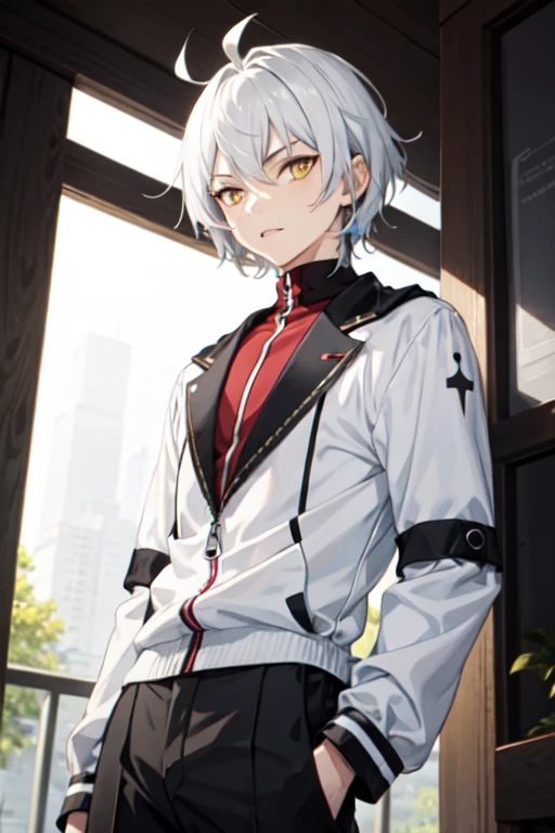 Inazuma Eleven Oc Boy With White Hair And Yellow Eyes