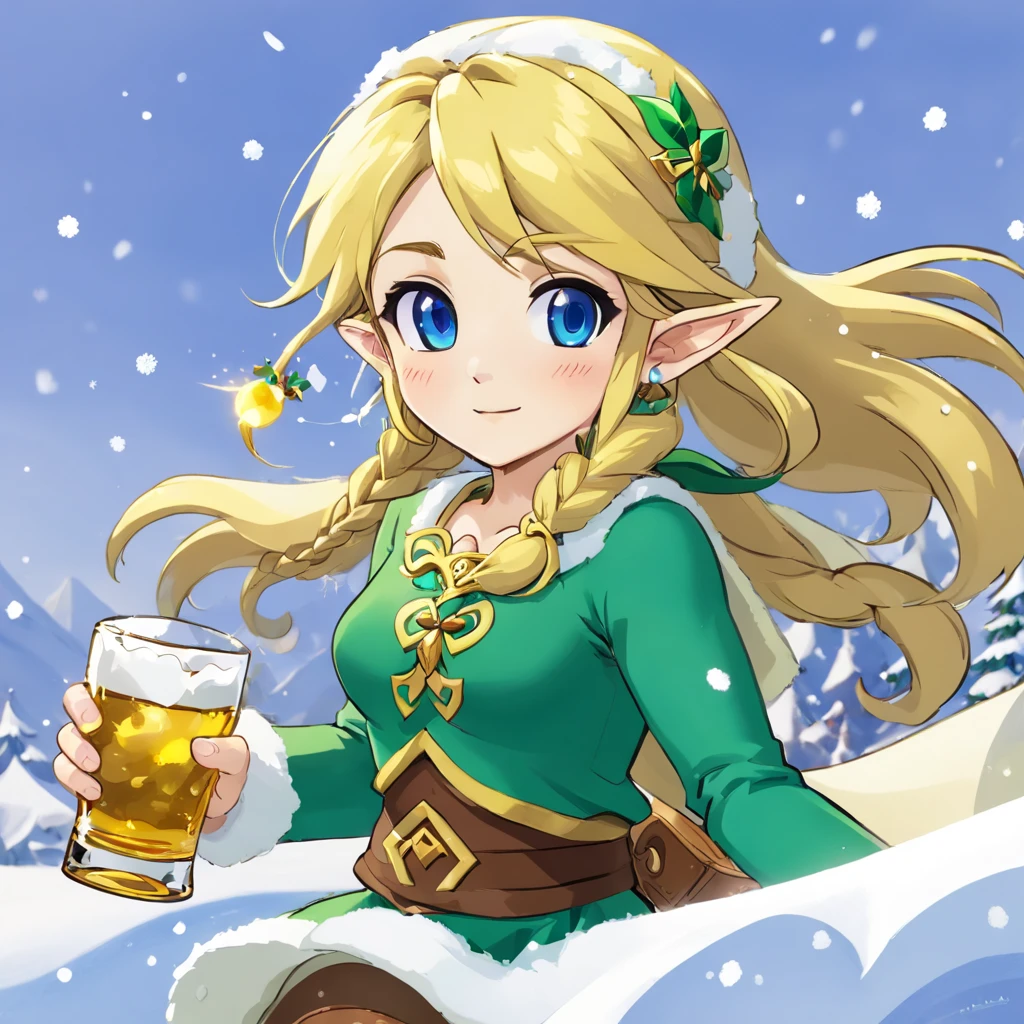 liquor　woman　Snowstorm　Glasses