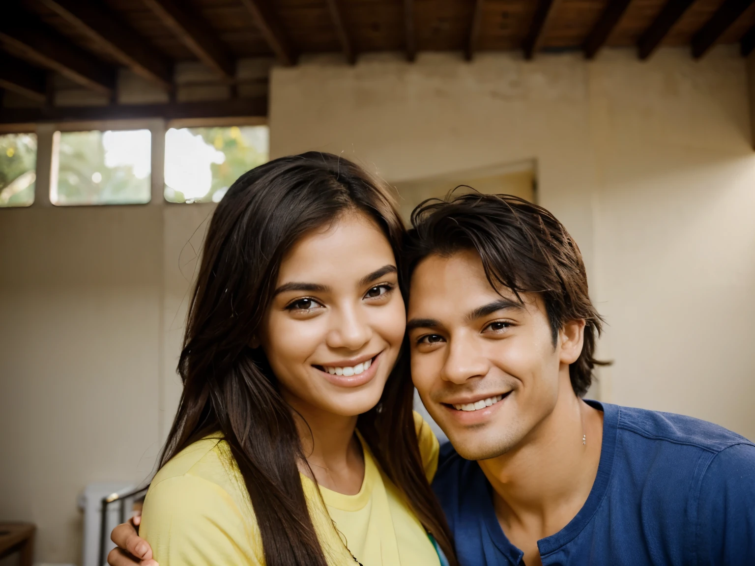 Brazilian couple smiling