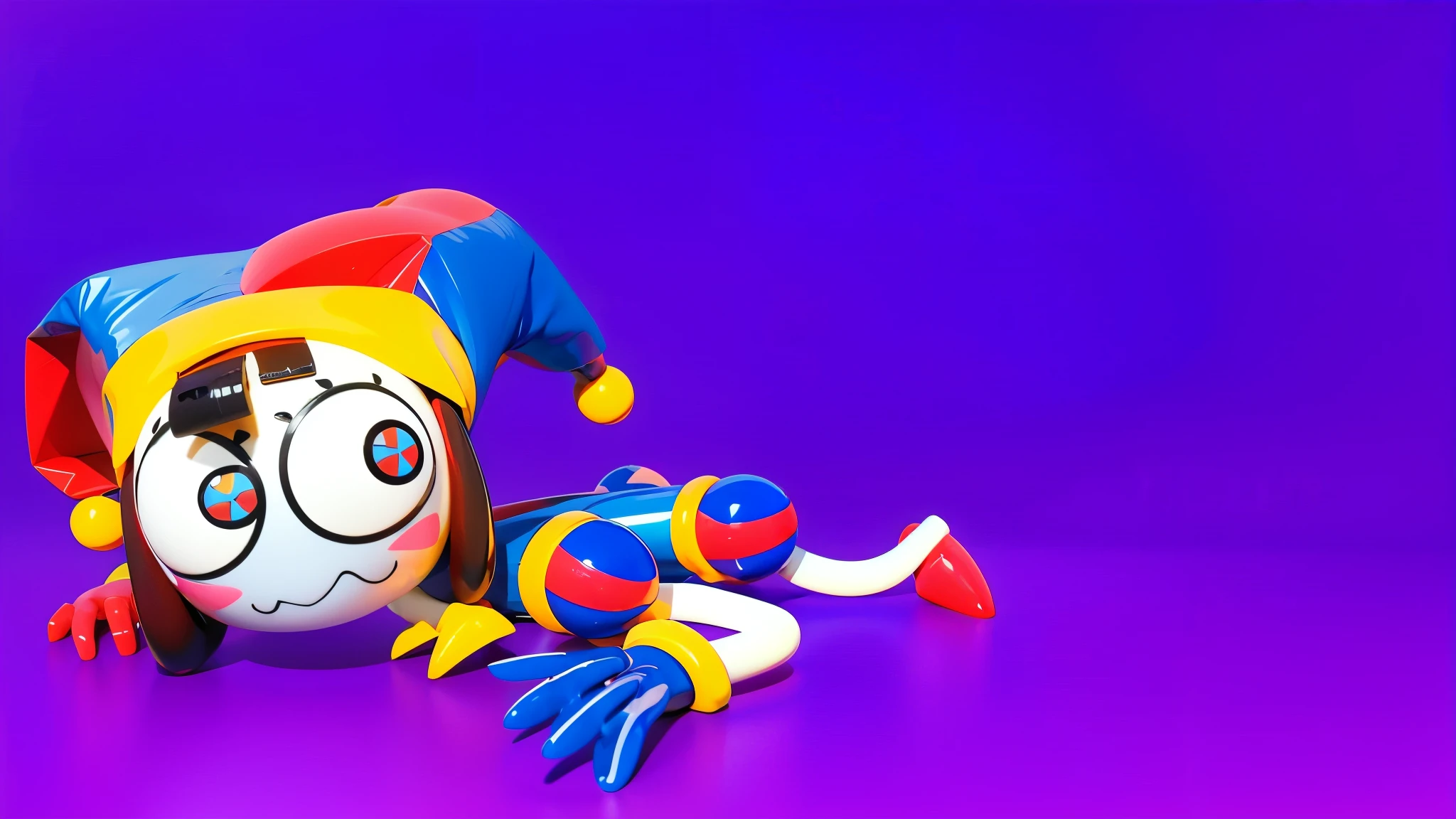 The image depicts a 3D rendered illustration of a boy and a girl with their hands shaped in the shape of a heart. They are both smiling and have red hair. The background is blue. cartoon characters stand next to each other, Electricsbunny, Beeple and Jeremiah Ketner, 🐋 as 🐘 as 🤖 as 👽 as 🐳, matte, Rabbids, cute 3D rendering, 3D icon for mobile game, robot rabbit, Shiny metallic, 3D персонажи violet cat toy, toy cat laying on glossy , glossy texture, smooth 3d model, multiple light sources, rim light, sharp post effects render, (glossy  big light probe refractions), perfect cgi, cgi art created only with gradients, smooth silhouette, high intensity refraction, ( ), most beautiful vfx, blue background