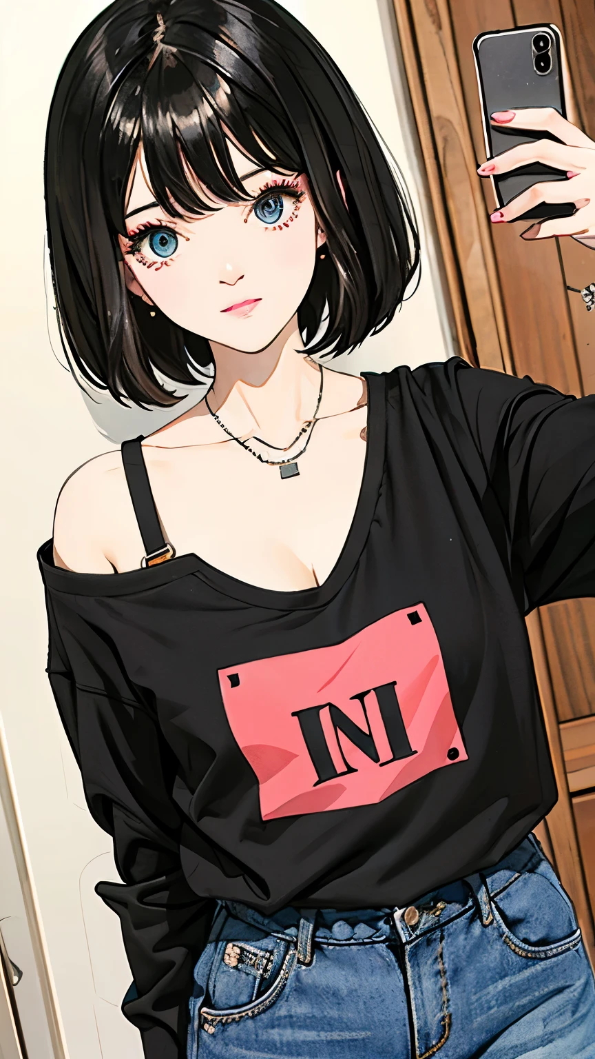 selfie,black short hair,summer coordinate,casual,cute,beauty,zara,fashion,sic,