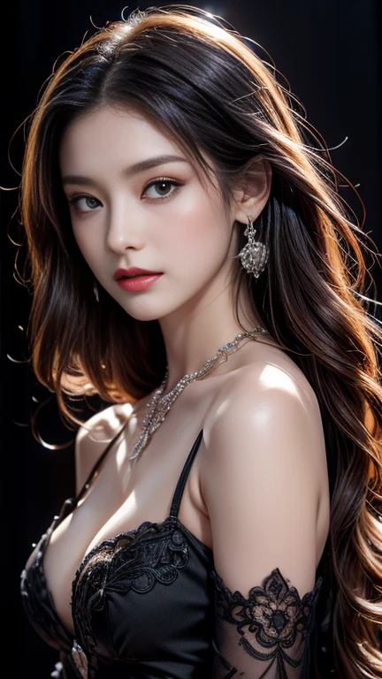 High-quality work,Realistic works,Super premium graphics,8K HD CG works,high quality graphics,High-definition and exquisite CG works,10x pixels,Ultra-fine details:1.1,Advanced technical details:1.1Realistic photo effects,Interior lighting effects:1.5,natural soft light:1.5. Light effect(Virtual light effects:1.8),ultra high resolution,shining dress,sliver long hair,silber hair,transparenthair,high detailed hair(Quality hair details:1.1)Clear eyes,Double eyelids look good,Sharp eye makeup, Create exquisite eyelash makeup, tthin eyebrows, Ultra-detailed eyes,a tall nose, lovely red lips, rosey cheeks, With delicate makeup on her face , pretty face, The face shape is perfectly proportioned,(Advanced facial details:1.1)a girl, happy, very long hair, setailed eyes, glossy lips, rainbow Crystal dress, rainbow dress, colorful crystals, reflecting lights on crystals, spreading lights, attractive pose, whole body capture,,Women's artwork,Dress full body video,Realism,Amazing Cleavage,My eyes are very bright today