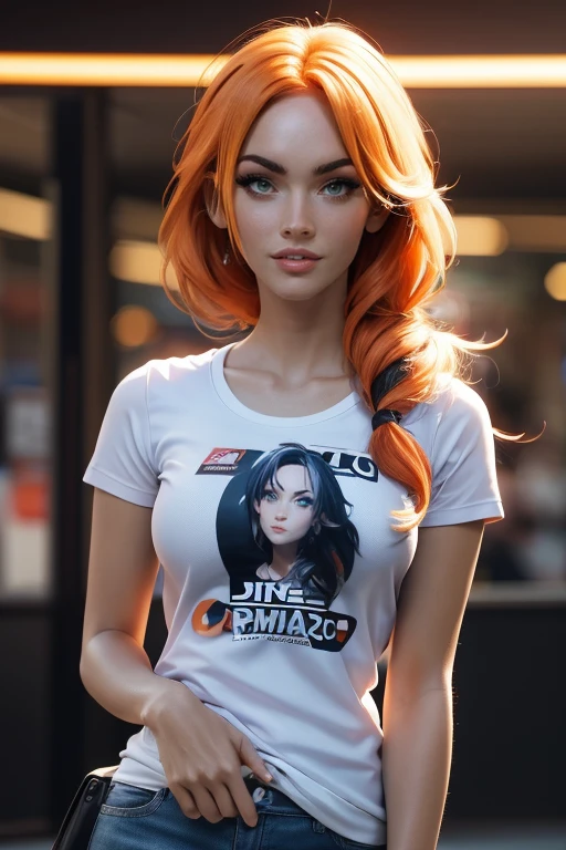 Anime chica con pelo blanco and blue eyes in the city, chica anime seductora, Camiseta, perfect chica con pelo blanco, chica con pelo blanco, arte de anime digital detallado, hermosa chica anime, estilo anime 4k, fondo de pantalla de arte anime 8k, hermosa y atractiva mujer anime, arte anime digital avanzado, hermosa mujer anime, Fondo de pantalla animado 4k, Fondo de pantalla de arte anime 4k, pelo canoso, orange light signal, gran luz LED, fondo naranja, Black and white Dalmatian dog