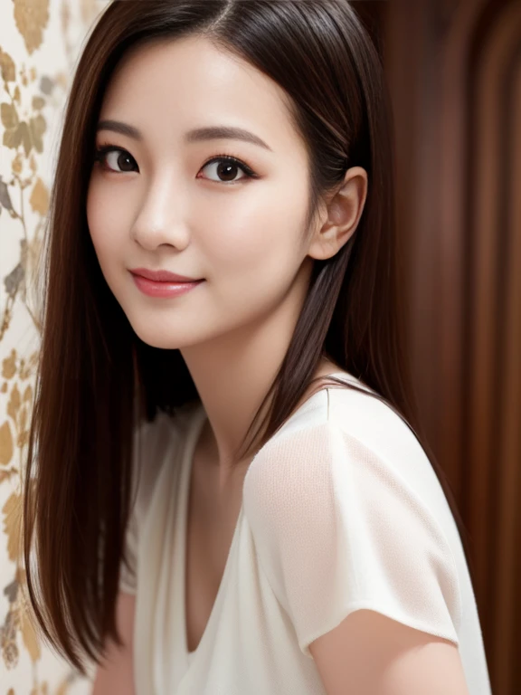 Beautiful woman in white dress, (masterpiece)、(highest quality:1.5)、(16kのwallpaper:1.2)、(Photorealistic:1.2)、(Ultra-detailed:1.2)、(超A high resolution:1.2),Healthy thighs、Narrow waist、Big ass、(Beautiful legs)、(Surreal), (figure), (High resolution), (Very detailed), (best figure), (Beautiful fine details),(Sharp focus), (Professional), (Realistic), (Post-processing), (maximum detail),Roughness, (highest quality), (Very detailed), (masterpiece), (wallpaper), (Detailed face),Beautiful realistic face,(Anatomically correct body)、((1 female:1.4))、Realistic far looking eyes、Realistic Skin、美しいBlack Hair、Super Beauty、(Small chest:1.4),Sharp focus:1.2,Pretty woman with perfect figure:1.4,The best smile、(from the front:1.5)、 Natural color lip,Black Hair、Even bangs,27 years old、Long hair or bob hair、Inside a medieval castle、