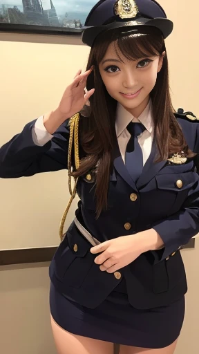 busty in uniform