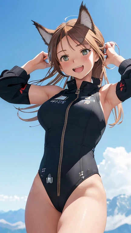 {(ultra realistic photo graphic style:1.4)}, {(1girl free_fall from Altitude 10000m:1.2), (out of focus background:1.4)}, {1girl, 18yo, beasts_ears, beasta_tail}, (strike witches:1.2)}, {(cheerful:1.4), (candid shot), (forehead)}
, {(inner_thighs showing pose:1.4)}