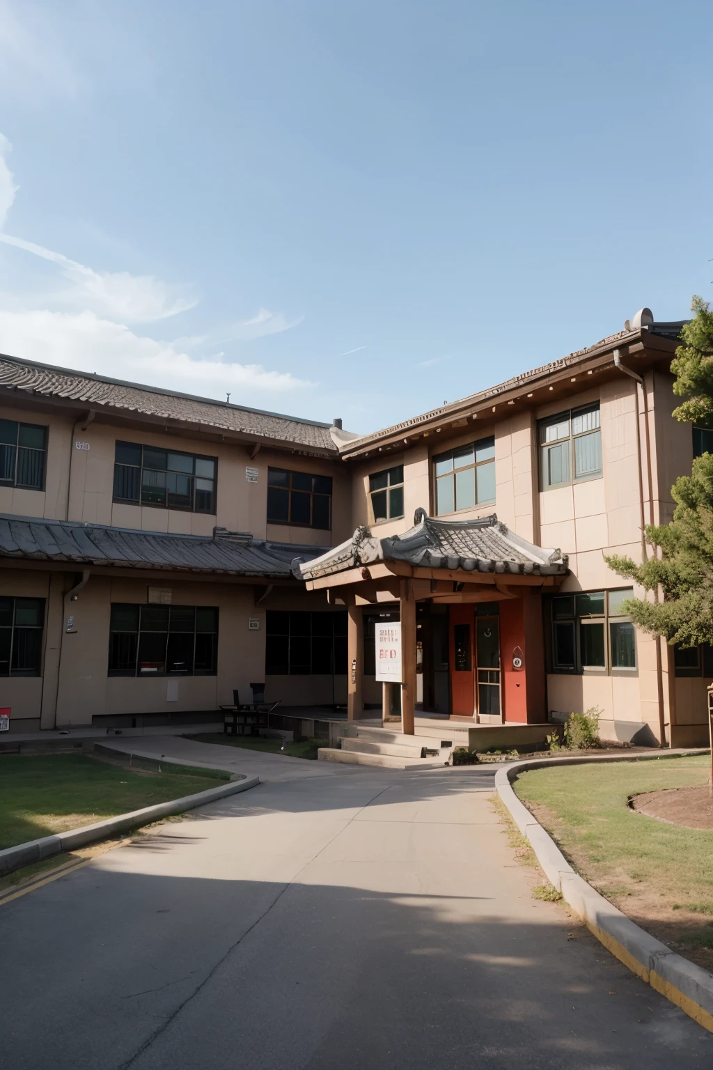 make a korean school modern, with name harmony highschool