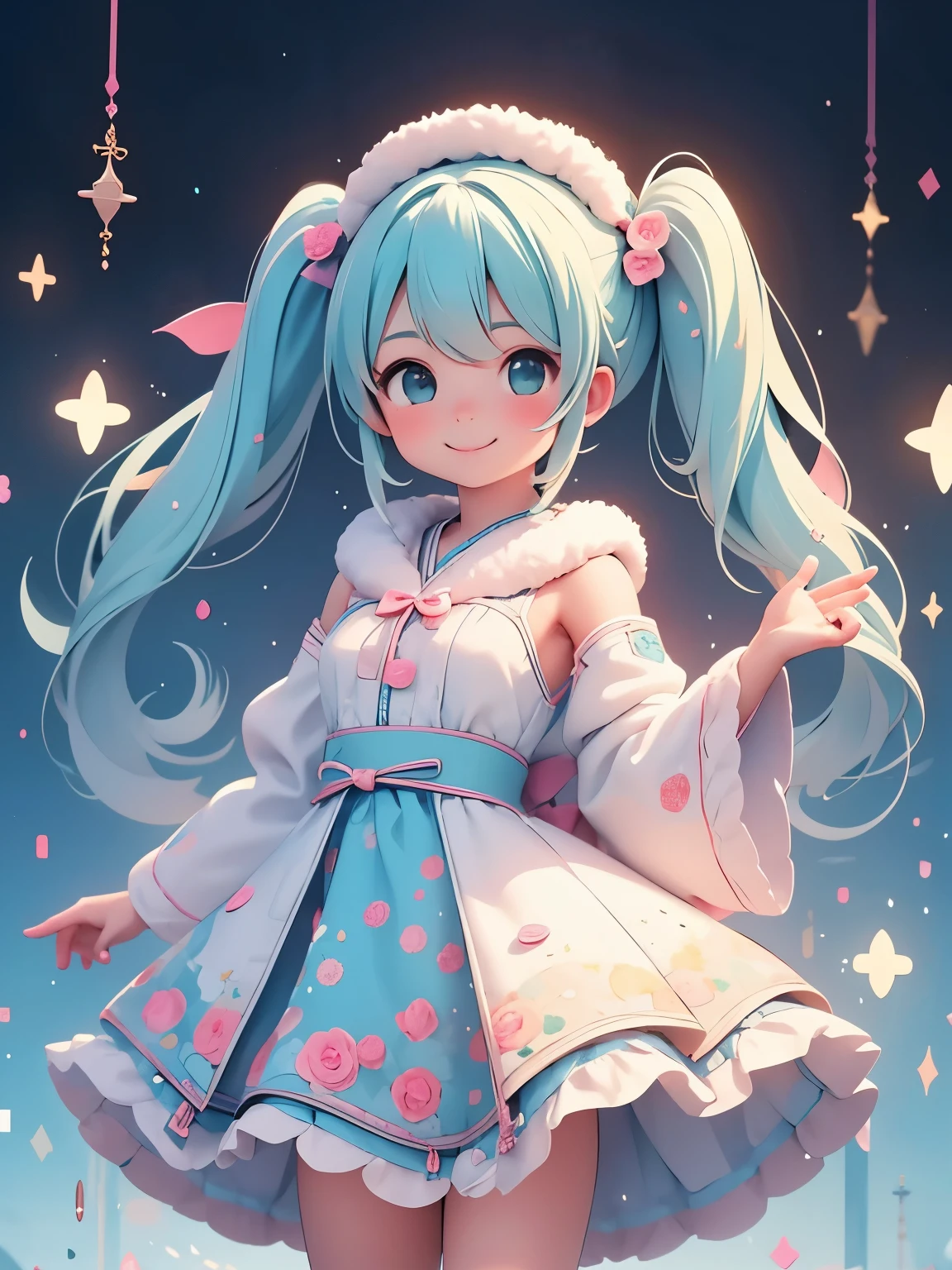 (masterpiece、highest quality、highest quality、Official Art、Beautiful and beautiful:1.2)、(One girl:1.3)Hatsune Miku、Twin tails,Big Breasts,Arab national costume、Traveler'Clothes、Brigade businessman、smile super high resolution, Very detailed, highest quality, bangs、Black short bob、cute girl、Green Eyes、Choker to wrap around the neck、
1 girl, alone, Nice hands, Perfect hands,smile, smile, Mouth closed,cuteポーズ, Cowboy Shot,
thin, cute, Perfectly symmetrical face, 超cute girl, 超cute face, Very detailedな目, Very detailedな髪, 超cute, so beautiful,
Made by Canon EOS, Sigma Art Lens 35mm F1.4, ISO 200, shutter speed 2000,