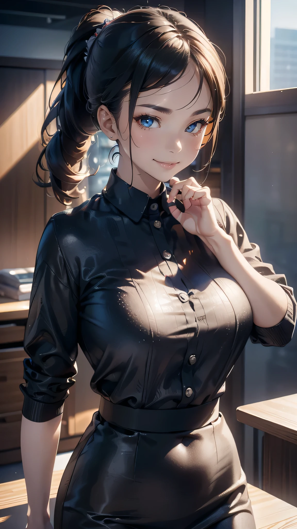 (random office lady fashion),(random pose),(random hairstyle),(Highest image quality,(8K), Ultra-realistic, Best Quality, High quality, High Definition, high quality texture, high detailing, Beautiful detailed, fine detailed, extremely details CG, Detailed texture, realistic representation of face, masterpiece, presence)