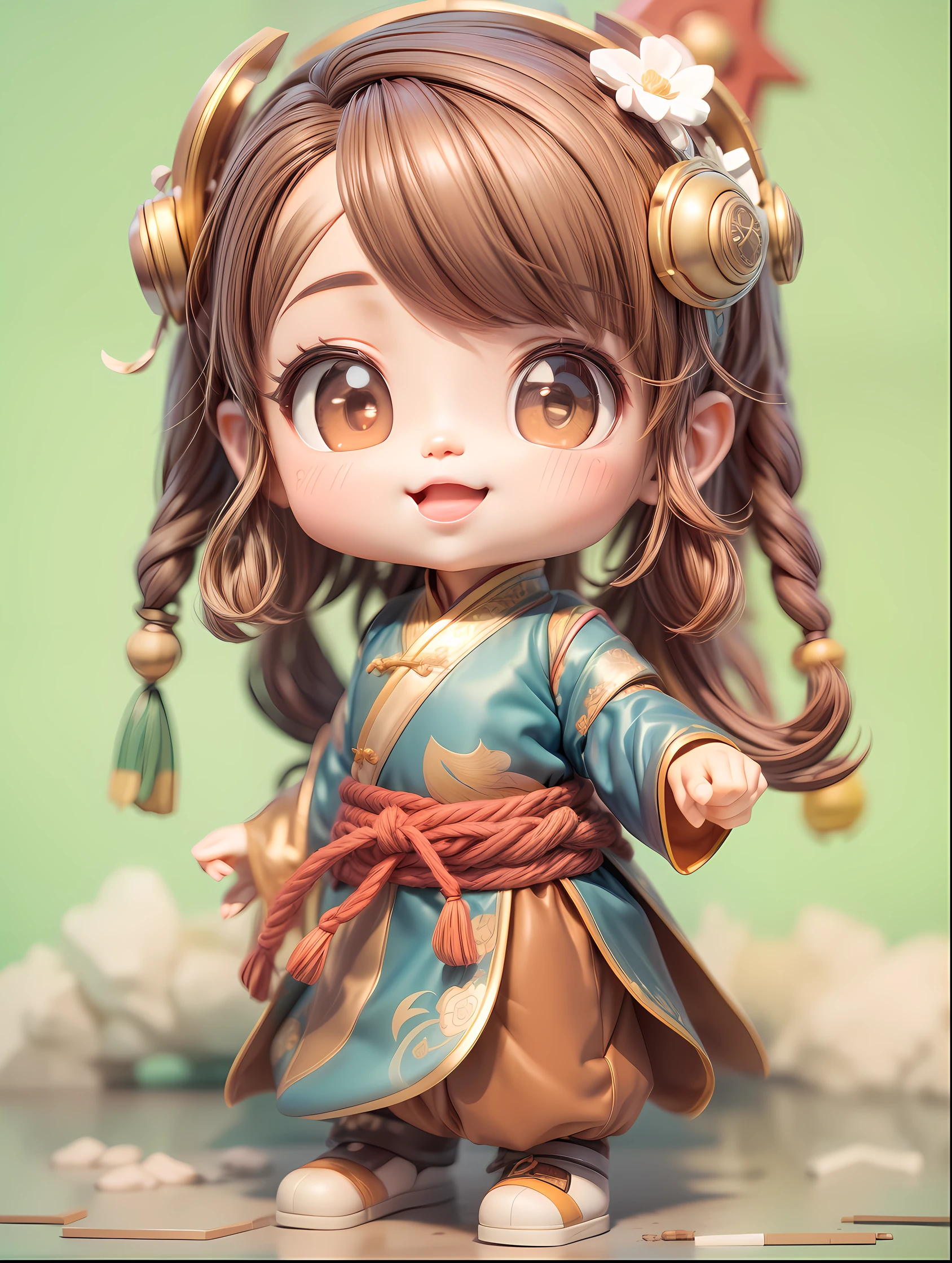 (Isometric:1.5)(Blind box toy style:1.2), (Full body shot) , 1 cute toddler holding carp ,wearing Chinese Traditional dress,Smile and happy expression, Solo,(circular base:1.2), styled, dreamy glow, Dirty, Brown undertone, Battle damage style:1.2, ( Clean background,Global illumination, Ray traching, hdr, unreal render,reasonable design, high detal, Masterpiece, Best quality, hyper HD, Cinematic lighting)