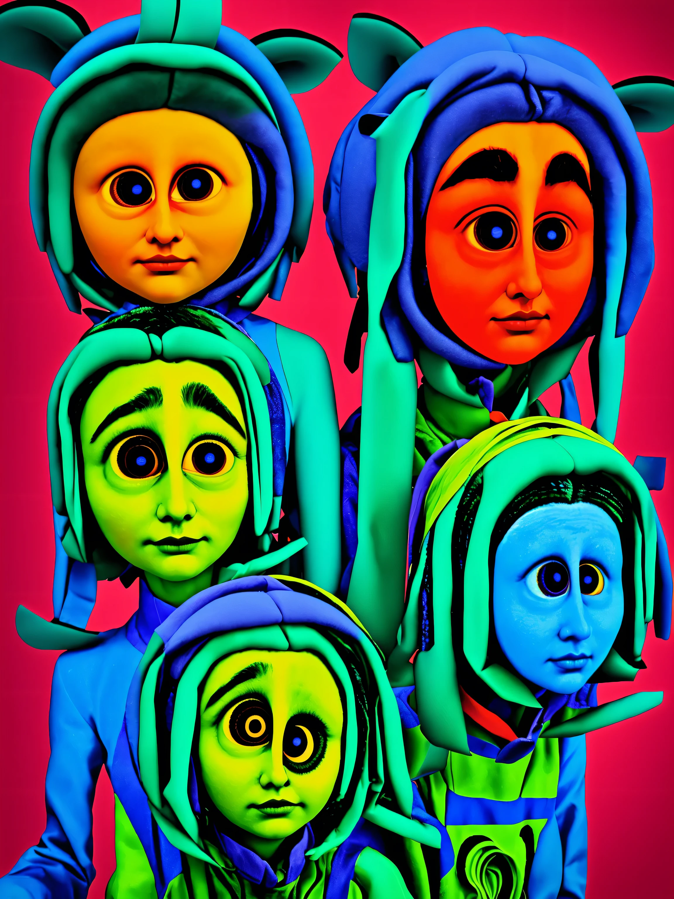 a ultra-surreal ultra-nonsense , ultra-bizarre transparent illustration with eyes, mouths, noses and without faces upon a background of hyper-realistic images of the 20th century, hyper-vintage, hyper-glitch colored by hand, damaged style, Diane Arbus style, Ultra-Detailed, Ultra-Vivid Detail, Ultra-Realistic, Studio Ultra-Quality, Ultra-48k/HD, Ultra-Realistic Shadows, Ultra-Octane Rendering, Ultra-Intricate Photography, Ultra-Deep Focus, Ultra-Sharp Focus