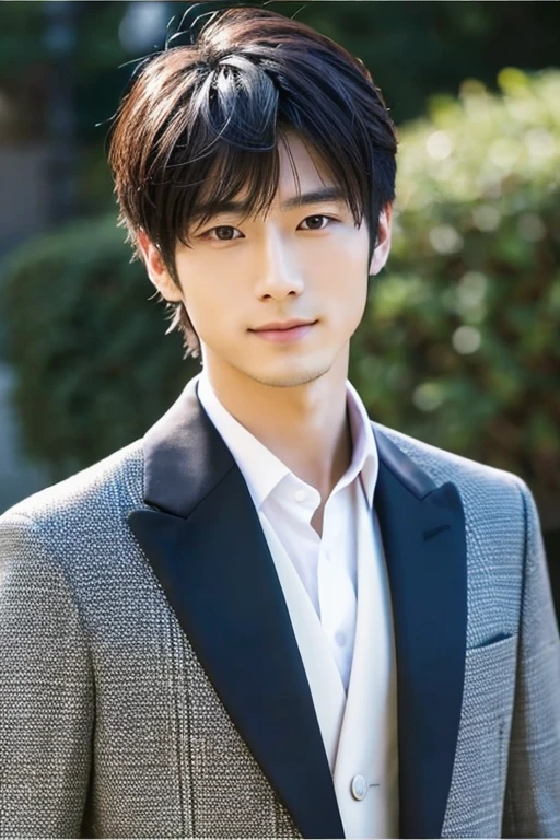 Handsome Japanese man in a suit 20th Generation